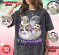 Comfort Tee Custom Cat Dad Shirt Personalized Pet Lover Gift for Unisex