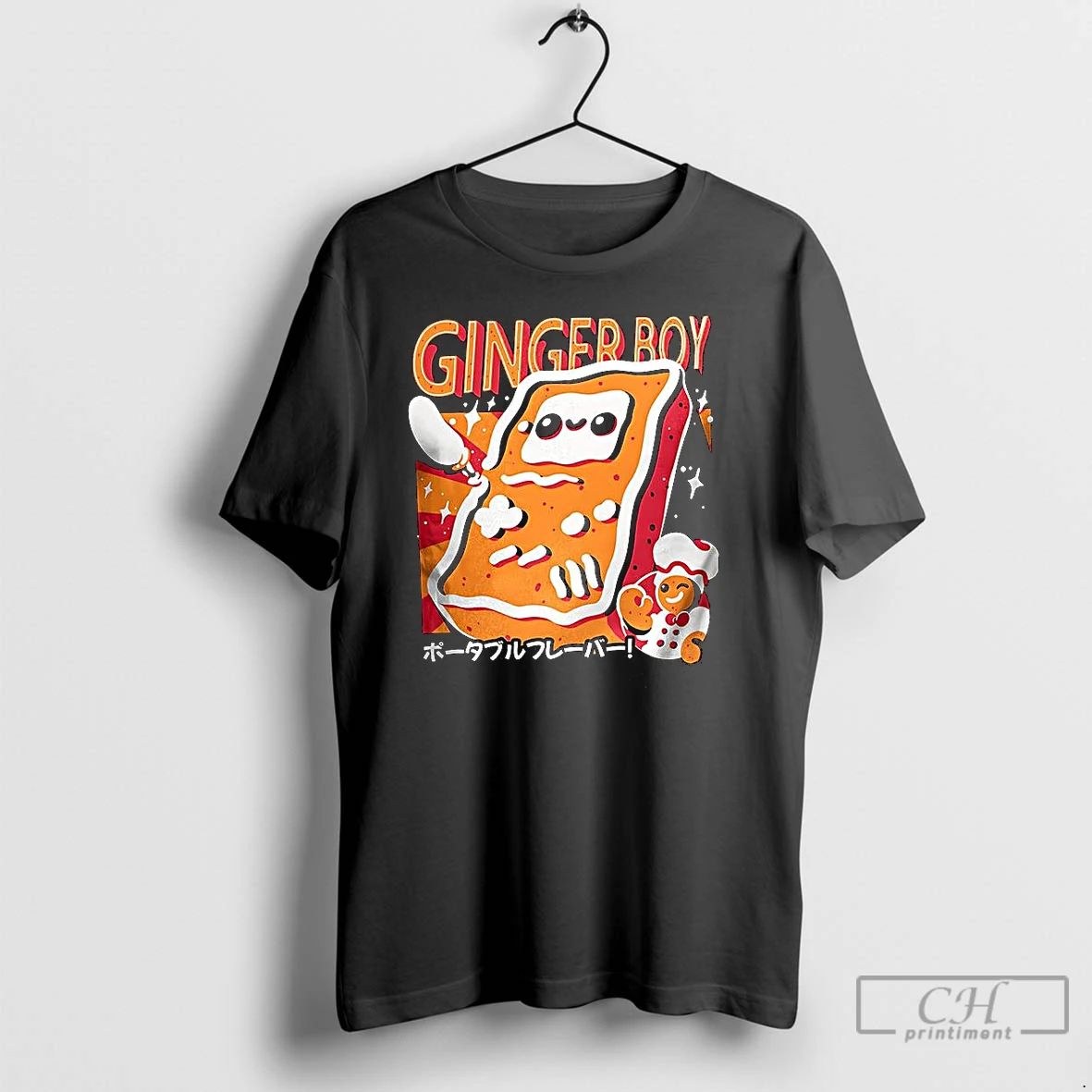 Premium Gingerboy Gingerbread Handheld Game Console Christmas T Shirts Unisex