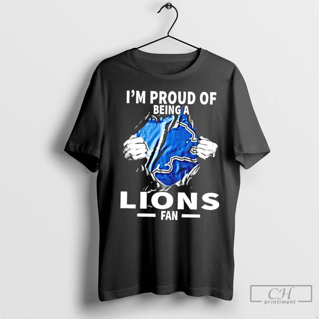 Premium Im Proud Of Being A Detroit Lions Fan Unisex