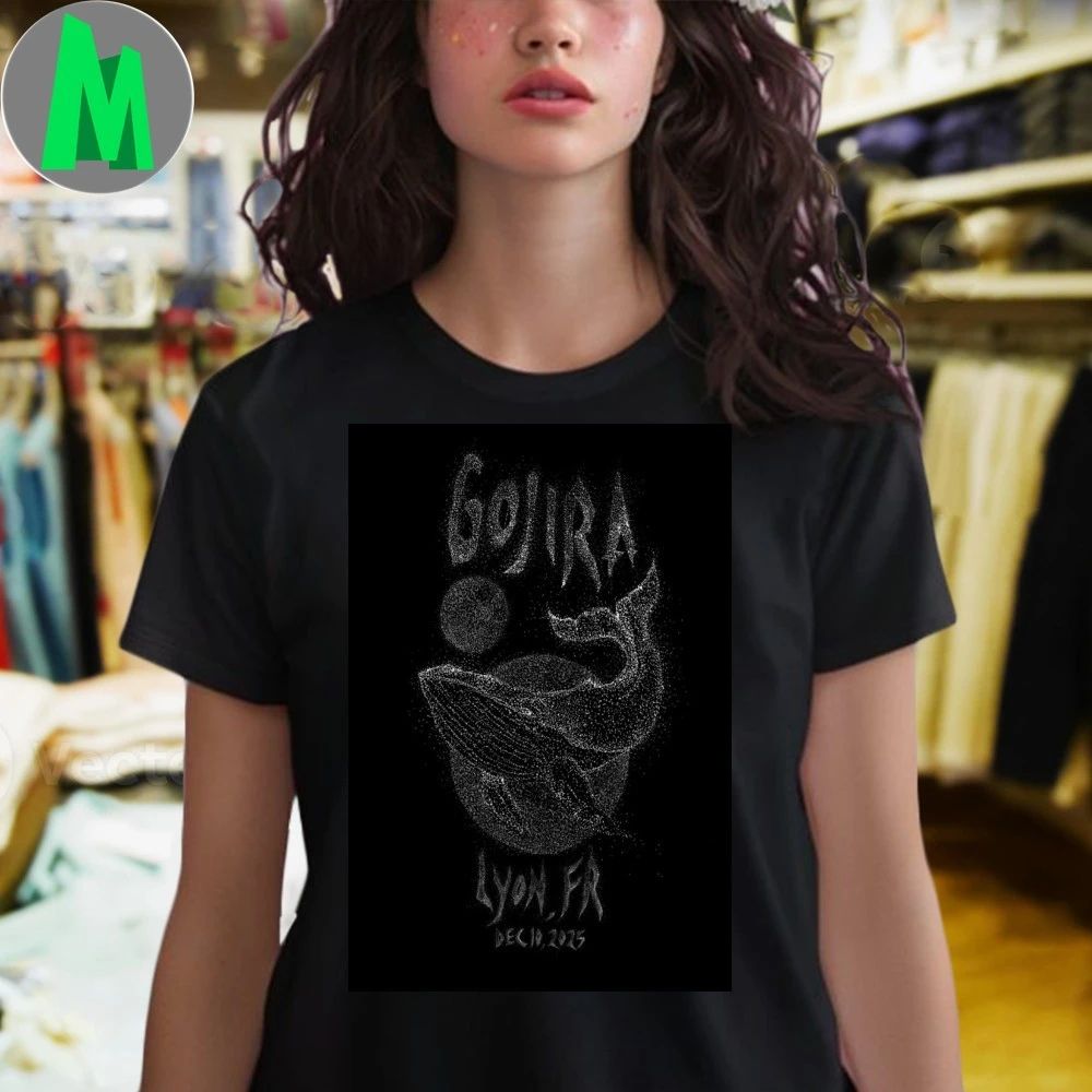 Gojira December 10 2025 At LDLC Arena Show Poster Shirt Unisex