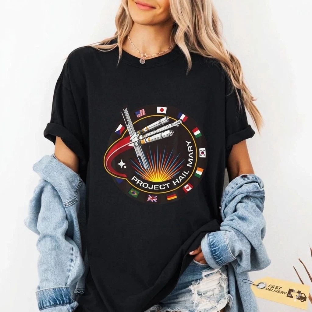 Project Hαil Mαry Space Mission Nerd Science Graphic Tee (S-5XL) Unisex