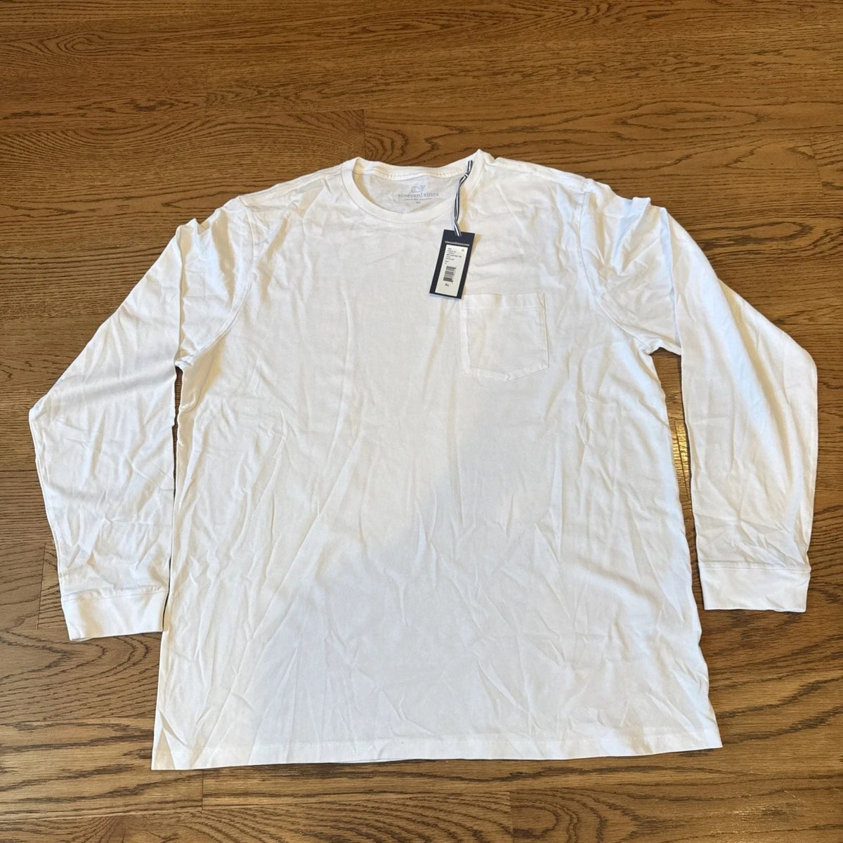 Vineyard Vines Men's Long Sleeve Pocket White Size Extra Large XL NWT Unisex