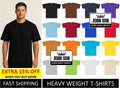Plain s Round Neck Super Heavy Weight [S~7XL] Big size (BULK) [JOHN SON] Unisex
