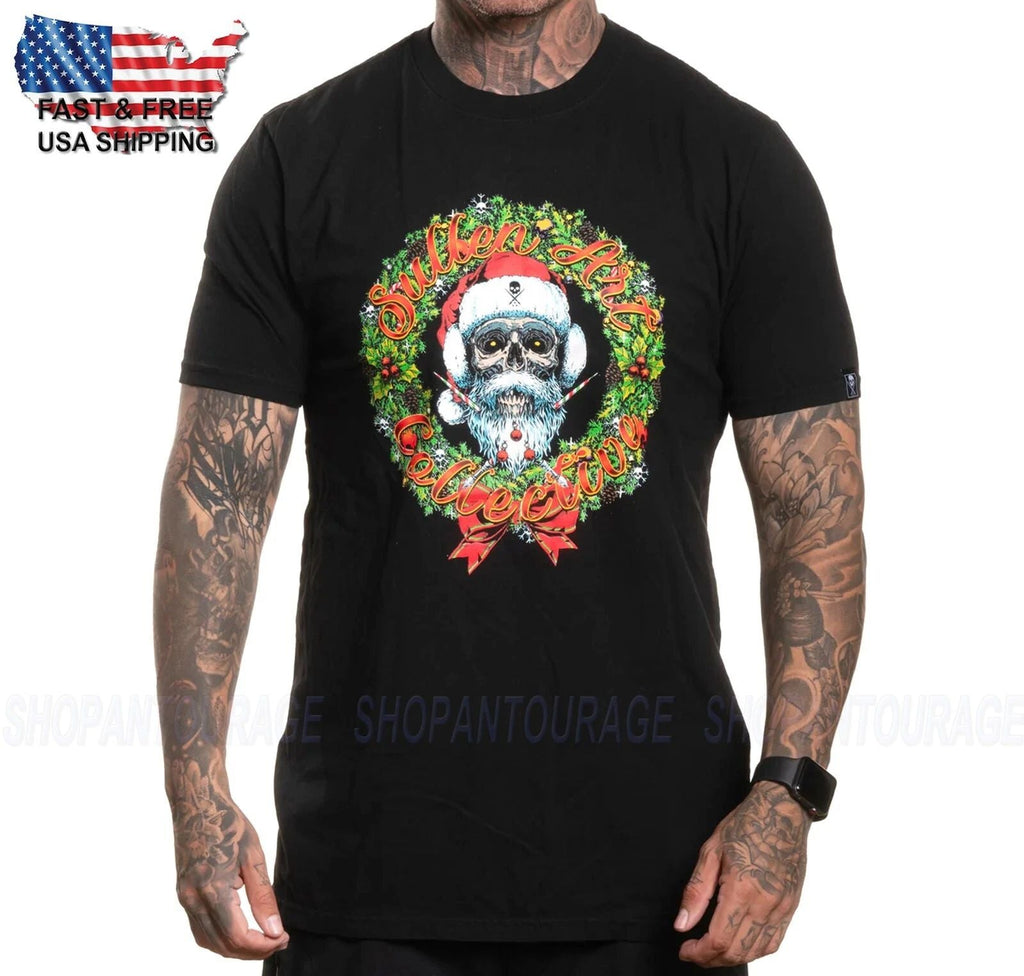 Sullen Art Collective Christmas Premium For SCM7059 New Short Sleeve For Unisex