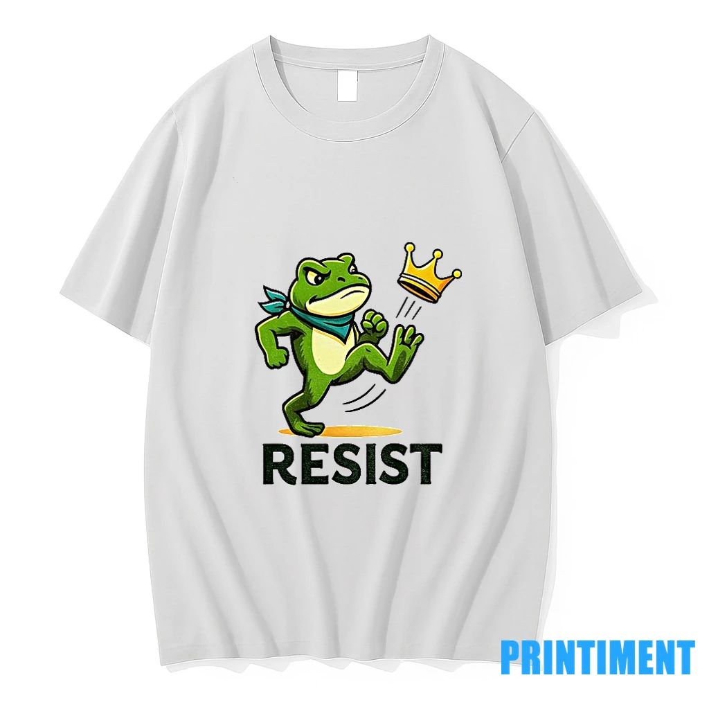 Funny Frog Kicks Crown Resist No Kings Water Bottle And Journal Tshirts Sweater Unisex