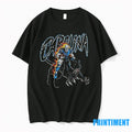 Carolina Panthers Skeleton Riding Black Panther Tshirts Sweater Unisex