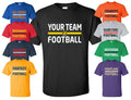 Custom Football w/ YOUR TEAM NAME fantasy practice league jersey parents Unisex