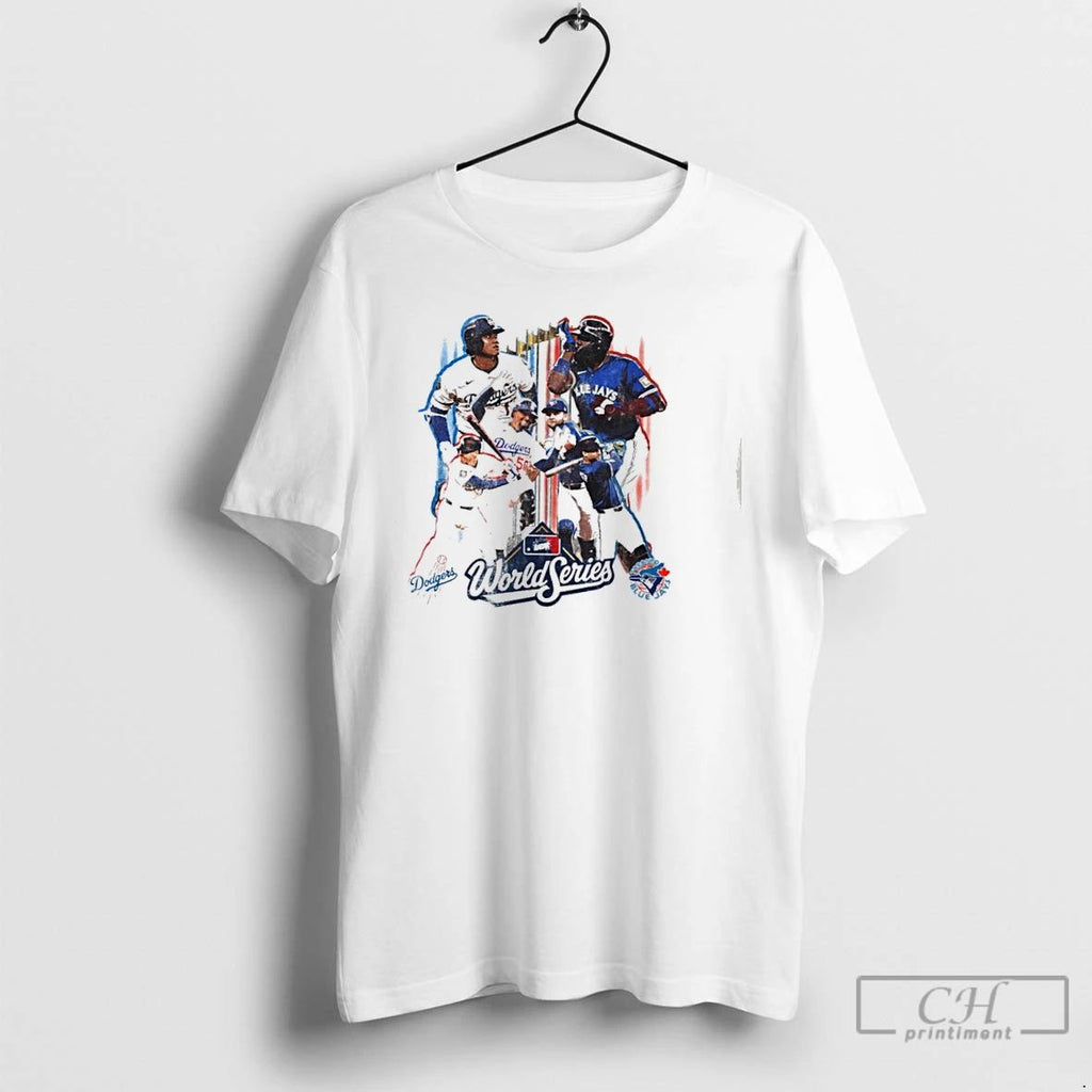 Classic Los Angeles Dodgers Vs Toronto Blue Jays 2025 World Series Graphic T Shirts Unisex