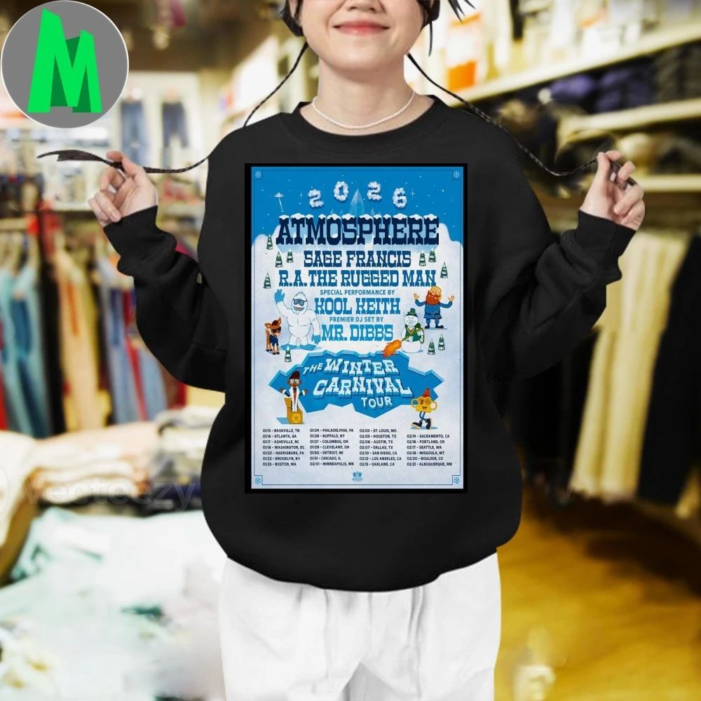 Original Atmosphere The Winter Carnival Tour Jan + Feb 2026 Poster Shirt Unisex