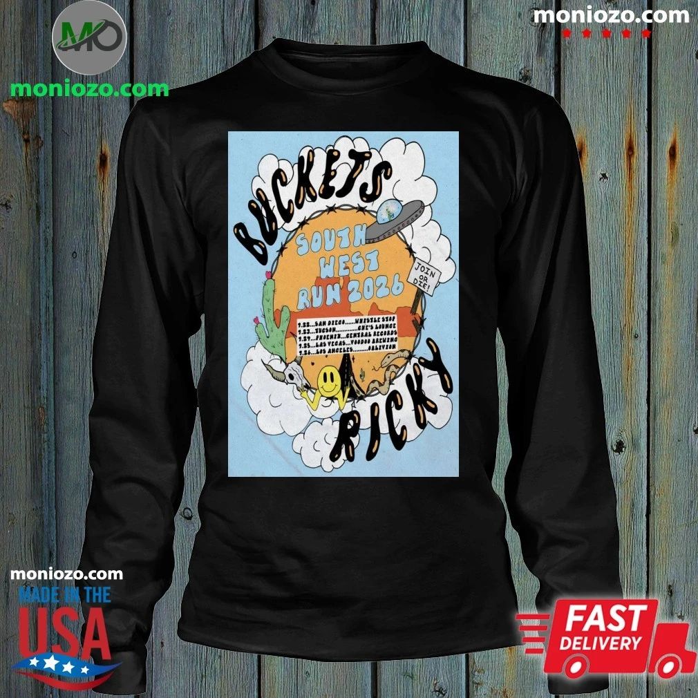 Original Buckets South West Run Tour 2026 Poster Shirt Unisex