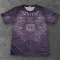 Mens Affliction Style T Shirt Washed Black Grunge Streetwear S-2XL Unisex