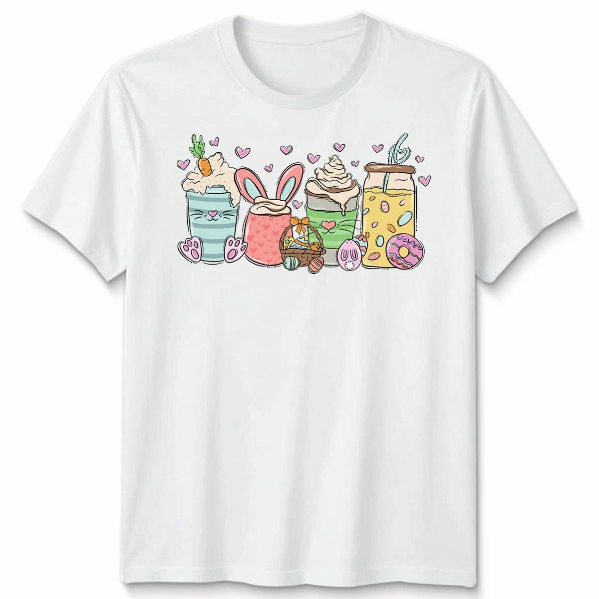 Comfort Colors® Easter Coffee Unisex Tshirt Cute Easter Bunny Coquette Unisex