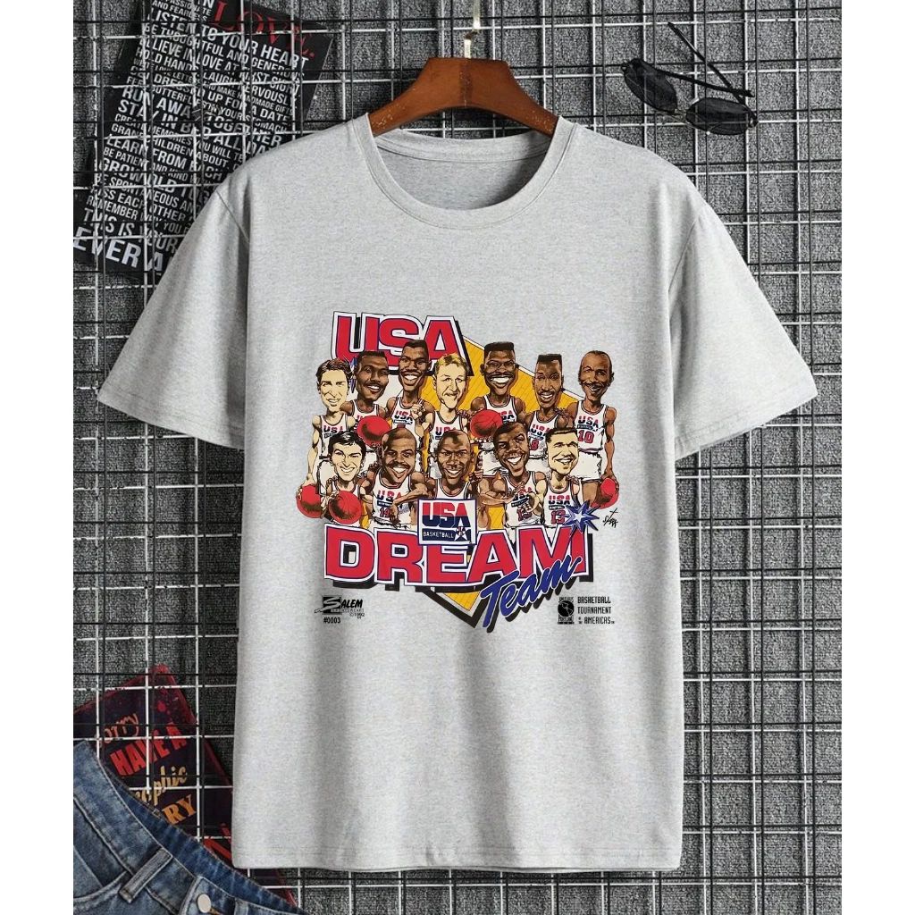 1992 Dream Team Vintage Caricature Basketball (S–3XL) Unisex