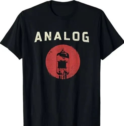Vacuum Tube Amp Analog Vintage Retro 80s 90s Unisex Gift Tee Unisex