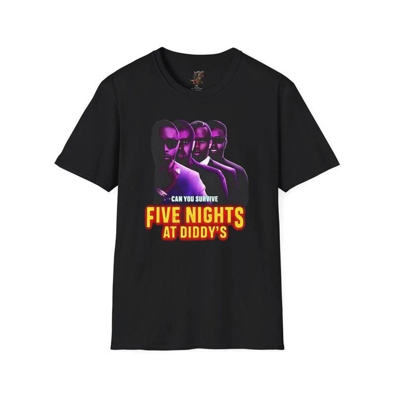 Five Nights At Diddy's. Funny, Meme, FNAF , Unisex Tee, US size Unisex