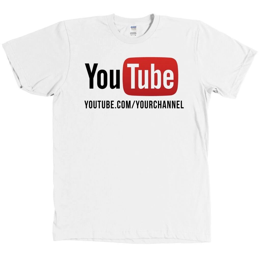 Men's Youtube Your Custom TEXT Shirt Your Channel Name Unisex