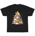 Cat Christmas Tree Meowy Catmas Xmas Cats Kitten Lover Unisex Tee Gift Unisex