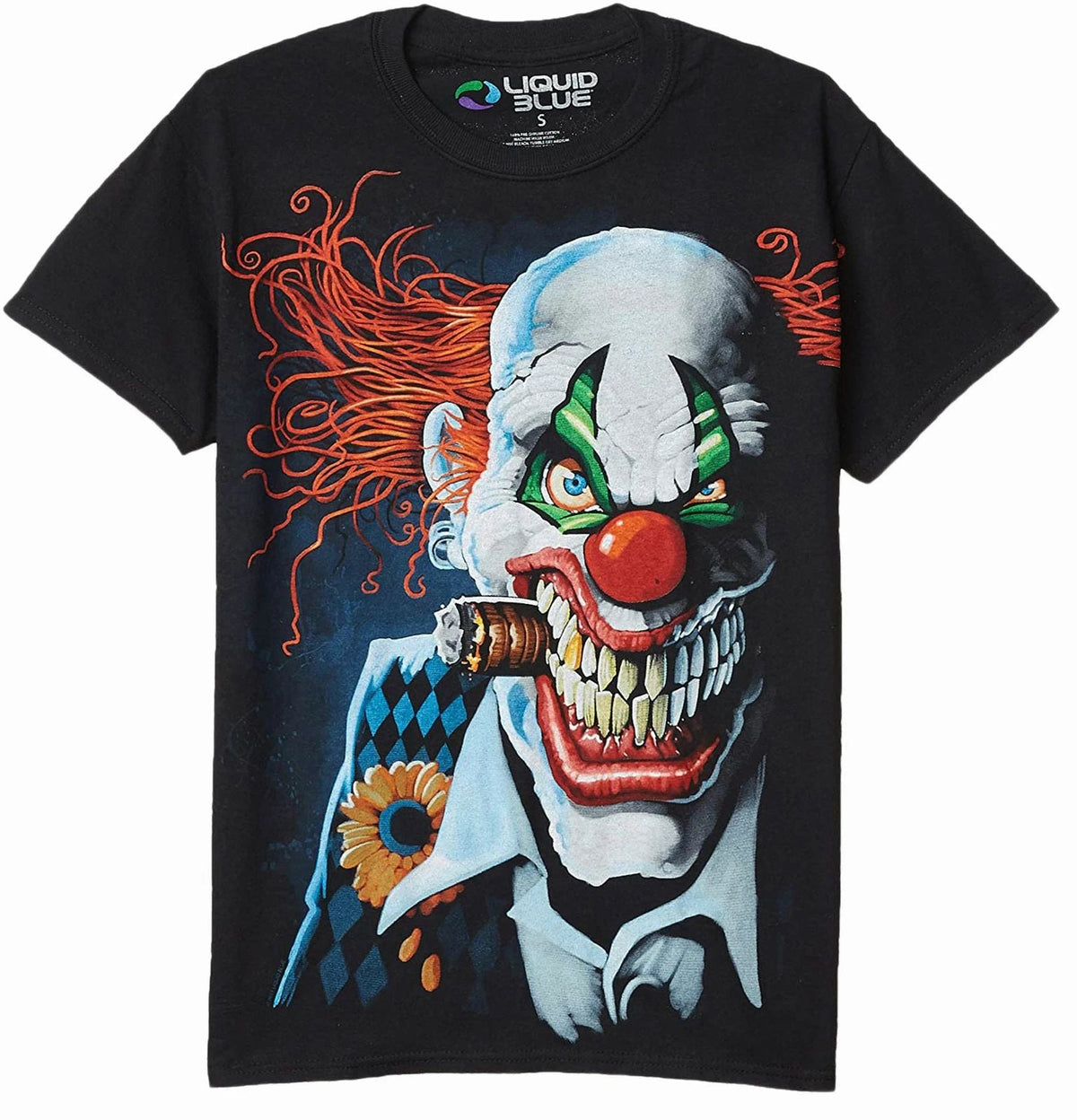 Dark Fantasy Joker Clown Adult -Halloween Tee shirt, Funny Humor, Craze Unisex