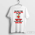 Premium Grinch Santa Hat Im Not The Nice Sibling Im The Wtf You Looking At Unisex