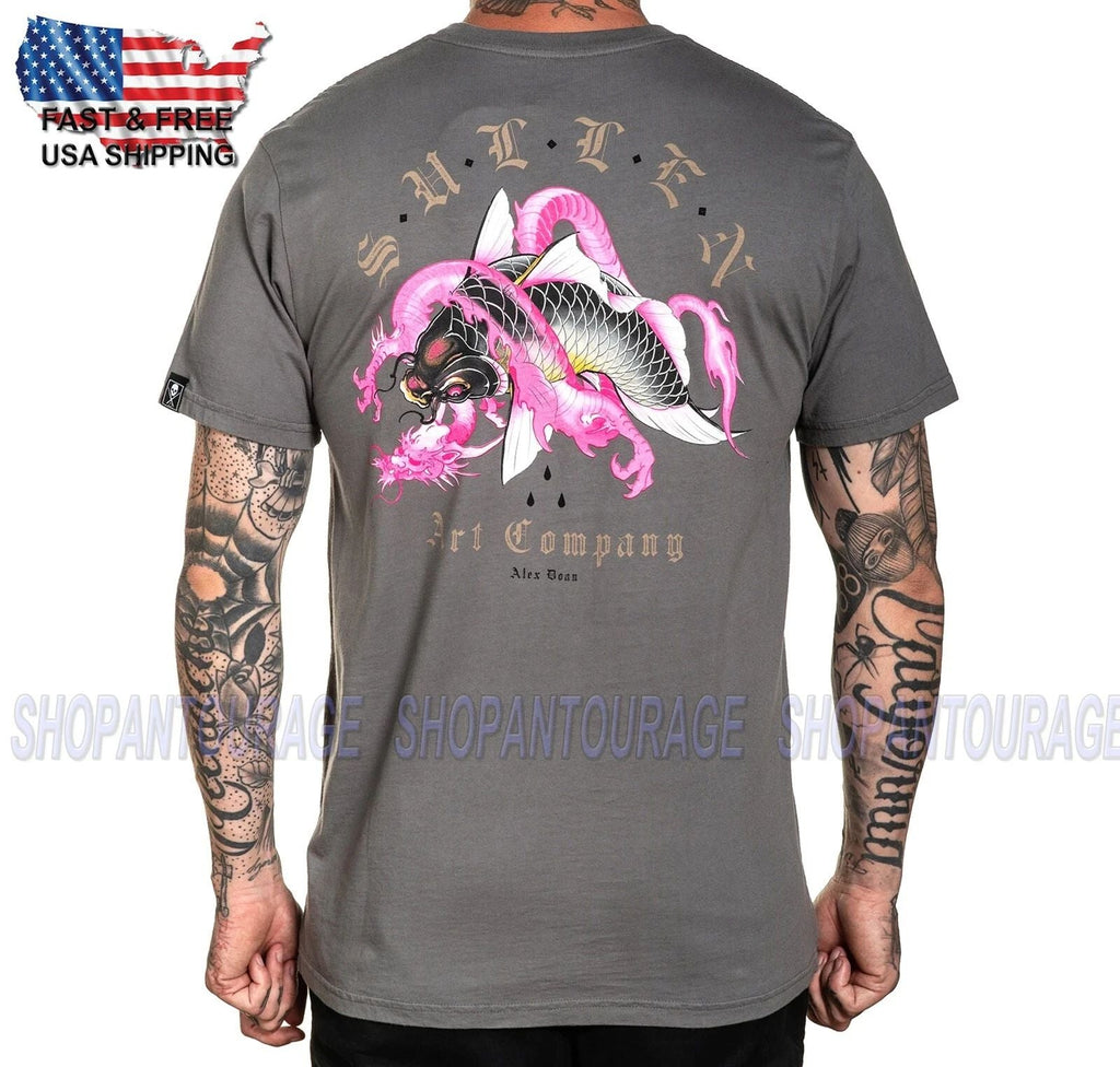 Sullen Art Collective Dragon Koi Premium SCM3316 Short Sleeve For Men Unisex