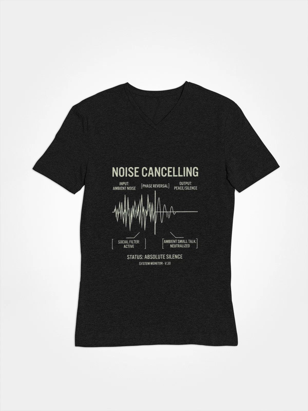 Funny NOISE CANCELLING - Social Filter Tech Satire Gift Unisex