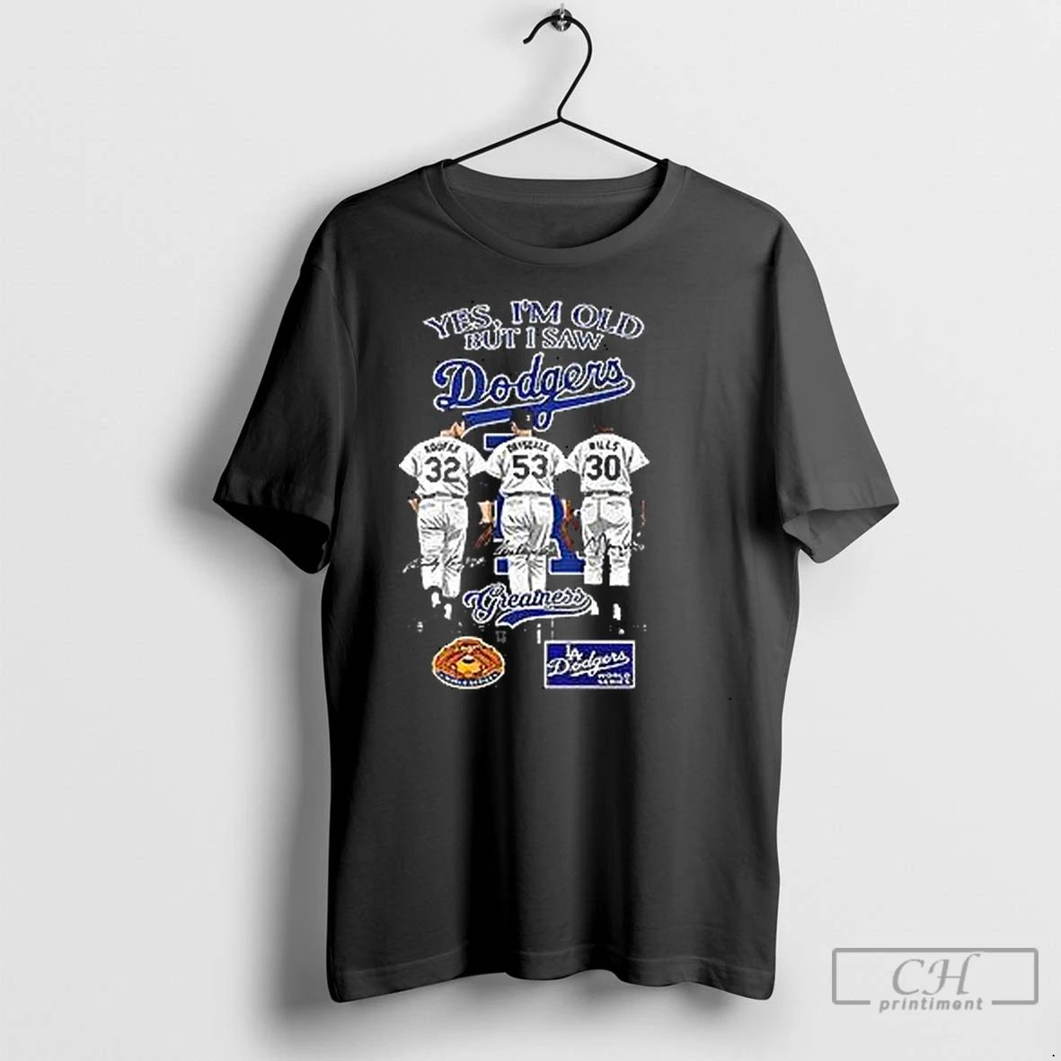 Classic Yes Im Old But I Saw La Dodgers Greatness 2025 Vintage Unisex