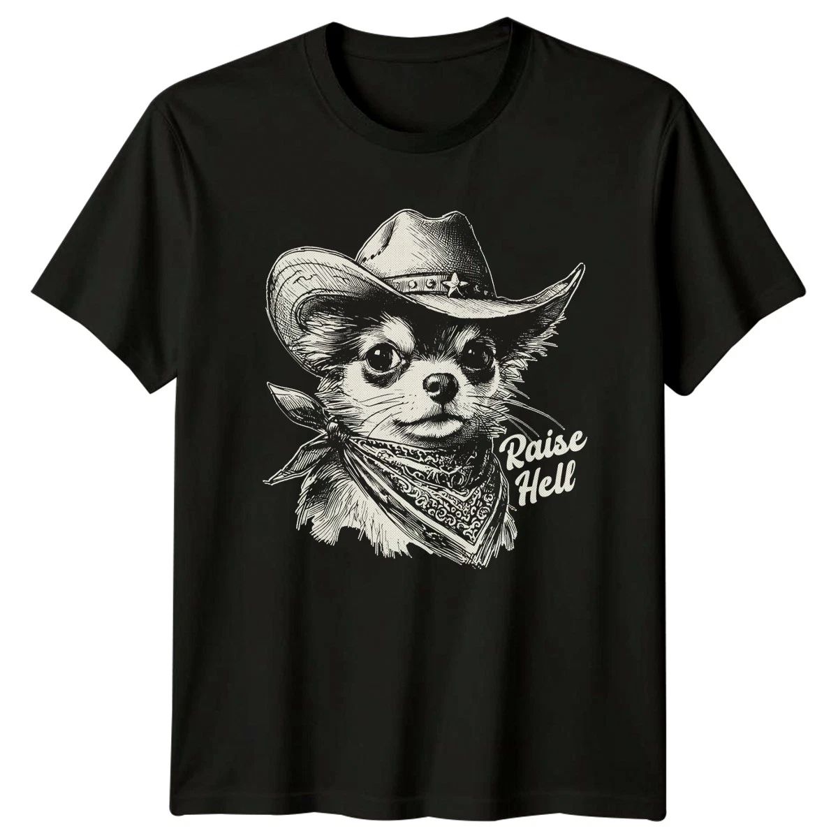 Raise Hell Chihuahua Western Dog Birthday Gift For Him And Her Unisex