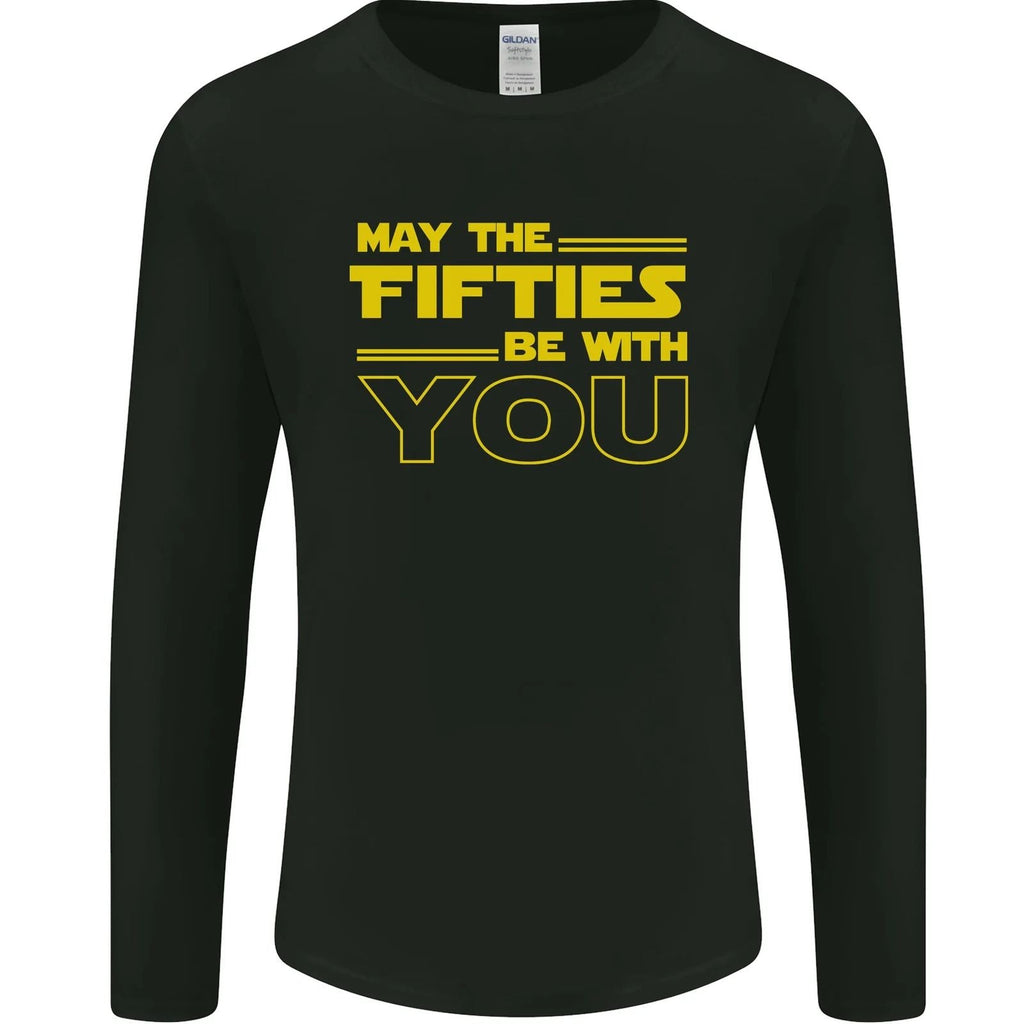 May the 50s Fifties Be With You Sci-Fi Mens Long Sleeve Unisex