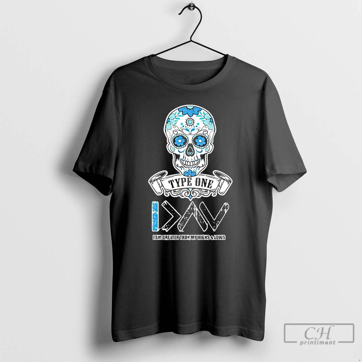Classic Skull I Am Greater Than My Highs And Lows Christmas T Shirts Unisex