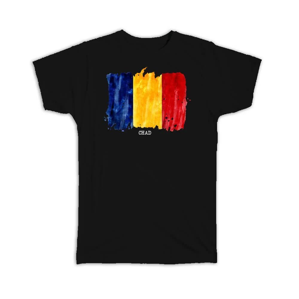 Gift : Chad Flag Africa Travel Expat Country Watercolor Unisex