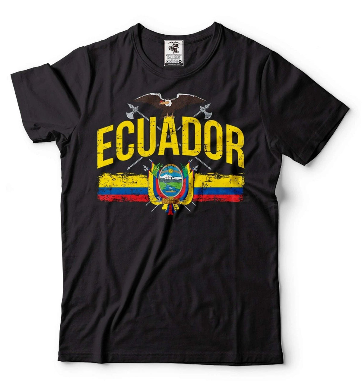 Mens Ecuador Patriotic Shirt Ecuadorian Gift Ecuador National Country Flag Shirt Unisex