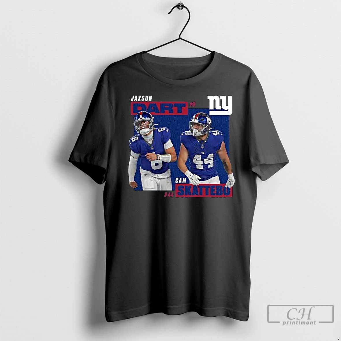 Premium Cam Skattebo Jaxson Dart New York Giants Big Tall Long Sleve Unisex