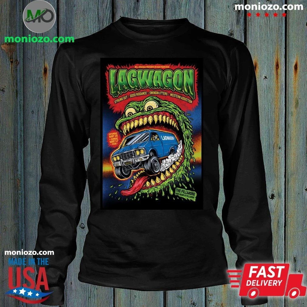 Lagwagon At The Fillmore SF On May 16-17 2026 Poster Shirt Unisex