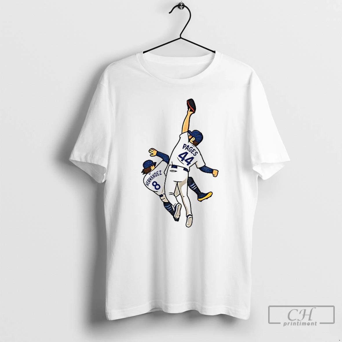 Classic Andy Pages Catch Cartoon Dodgers World Series Game 7 Saving The Catch T Shirts Unisex