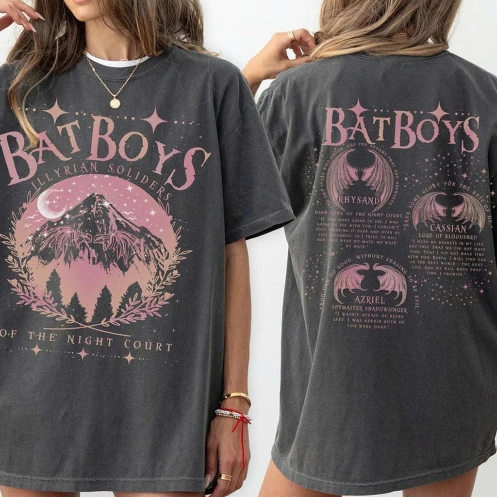 Bat Boys Shirt, ACOTAR Comfort Colors, Rhysand Tee, Cassian , Sarah J Maa Unisex