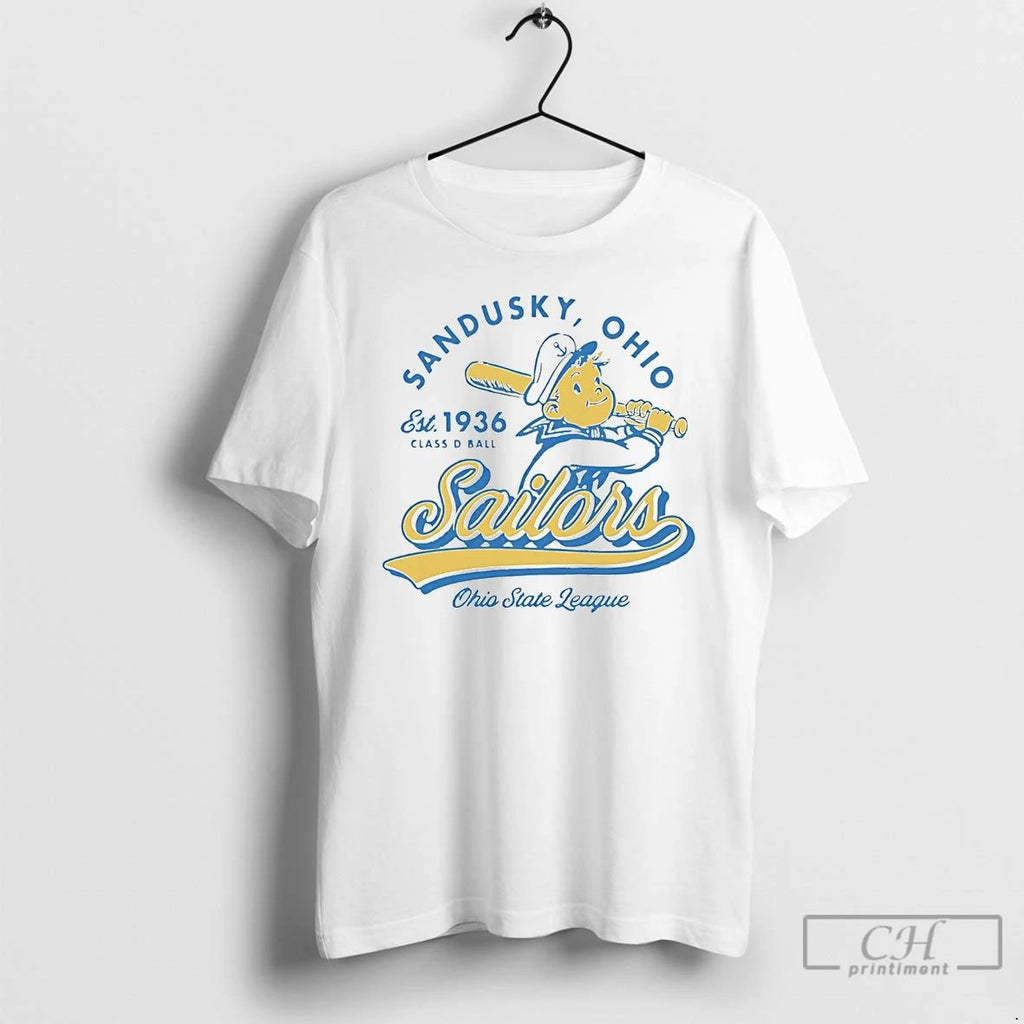 Premium Sandusky Sailors Est 1936 Ohio State League T Shirts Unisex