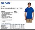 Gillian Mens Short Sleeves Heavy Weight Cotton 6 oz S-5XLT M-G200 Unisex
