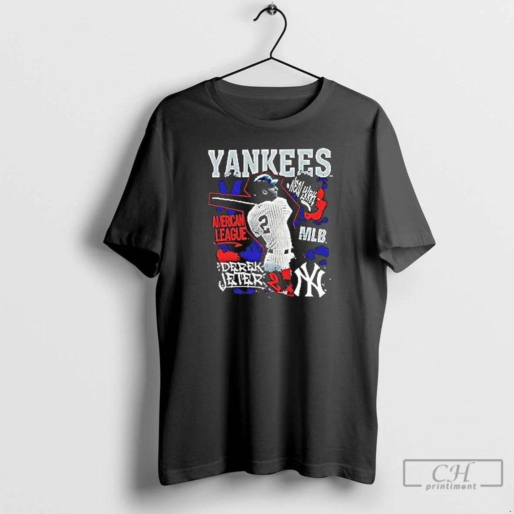 Premium Derek Jeter New York Yankees Mitchell And Ness Star Moment T Shirts Unisex