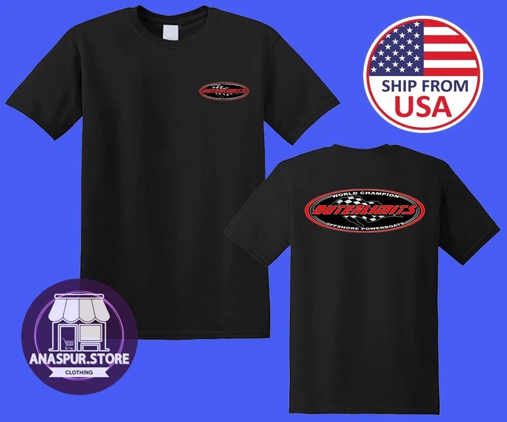 Outerlimits Outer Limits Boats Men's Black Size S-5XL Unisex