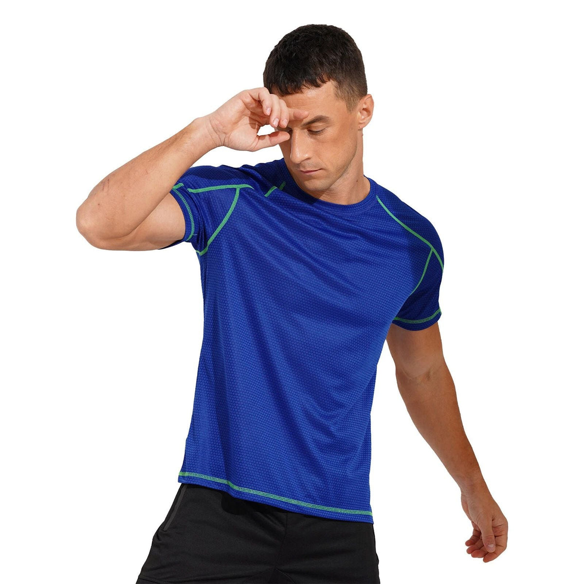 Mens UV Short Sleeve Swim Shirts UPF 50+ Rash Guard Short Sleeve Quick Dry AU Unisex