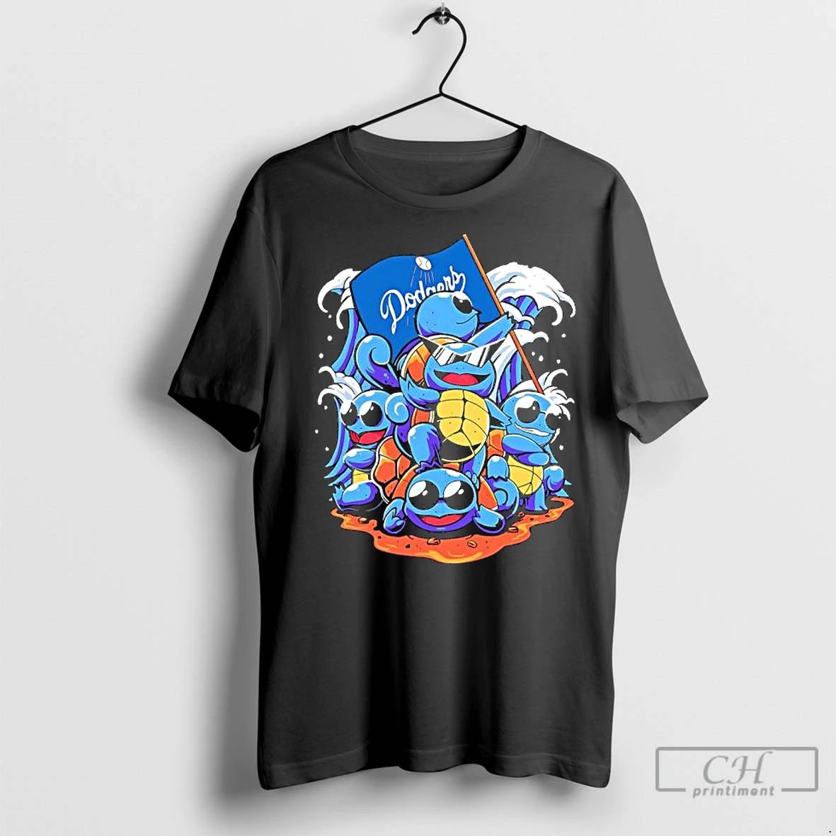 Classic La Dodgers X Squirtle Squad Characters Wins Unisex