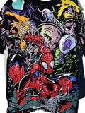 Street Couture x The 1007th All Over Print Spiderman Shirt Size M Unisex