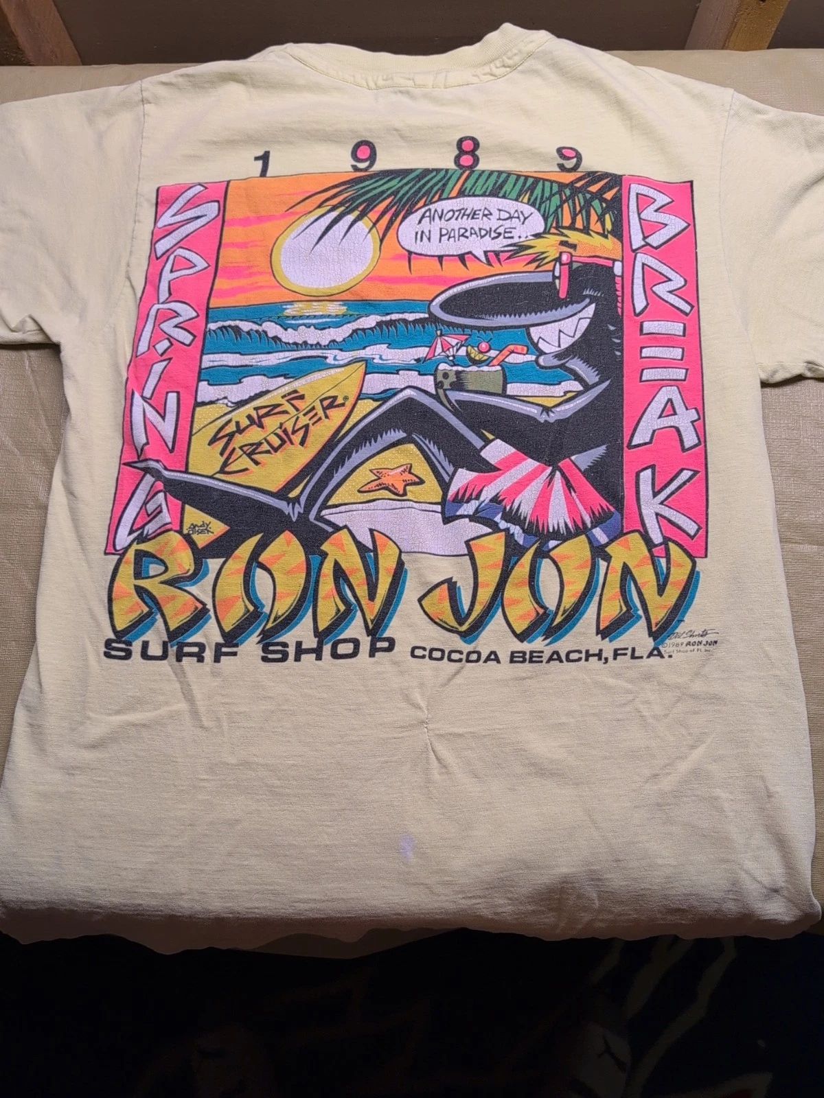 Ron Jon Surf Shot 1989 Cocoa Beach Fl Unisex