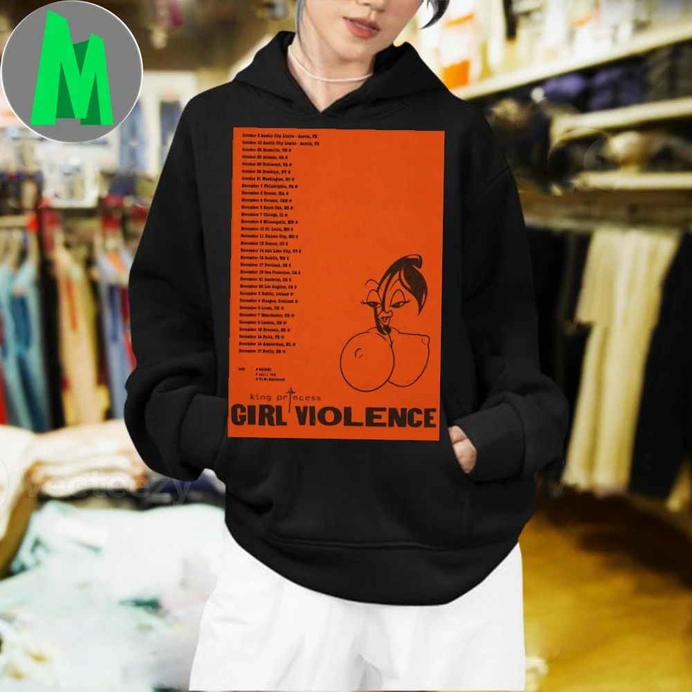 King Princess Girl Violence Tour 2025 Poster Shirt Unisex