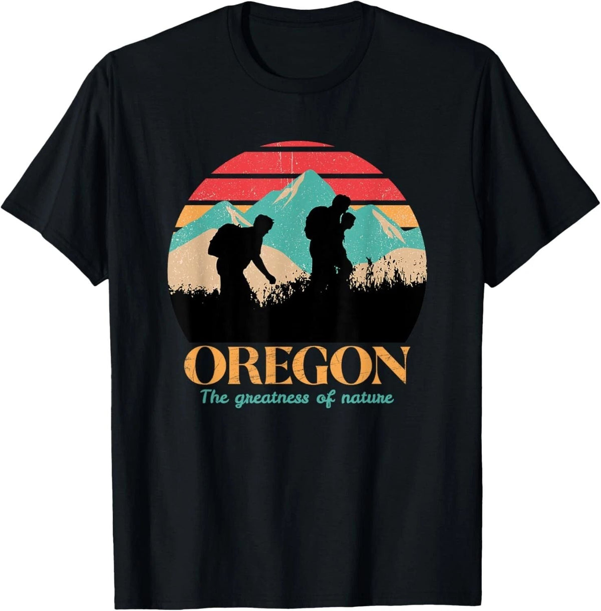 Oregon Hiking Mountains - Retro Aesthetic Design - Gift Unisex Unisex