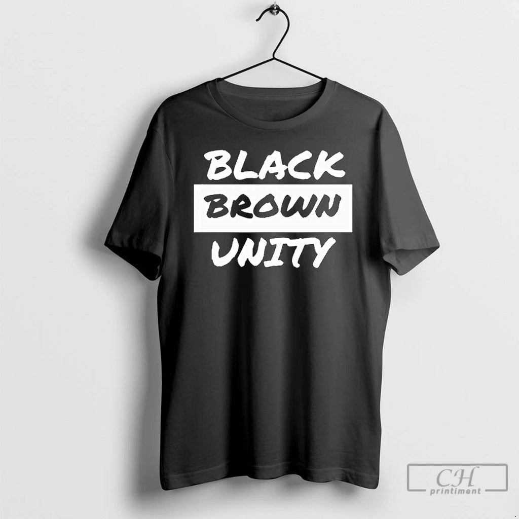 Classic Black Brown Unity Long Sleve T Shirts Unisex