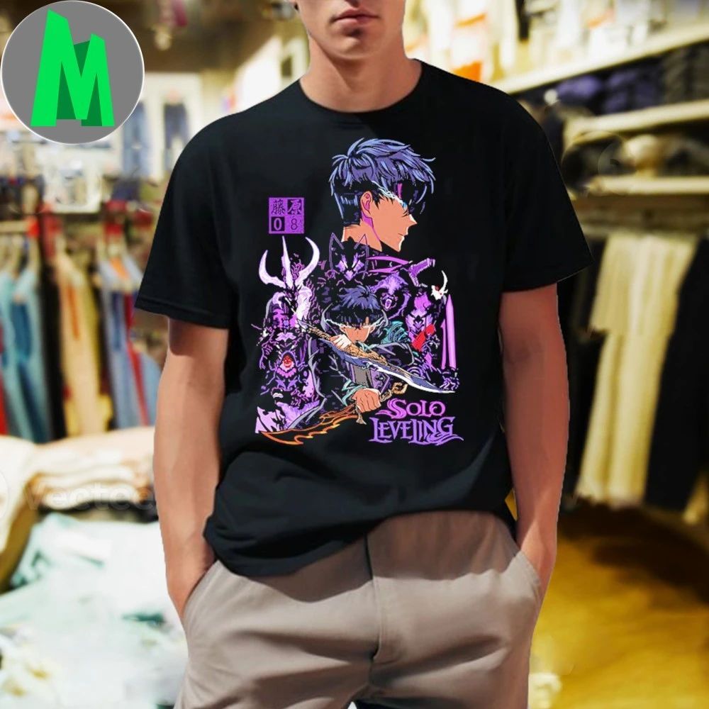 Shadow Monarch Solo Leveling Anime Shirt Unisex