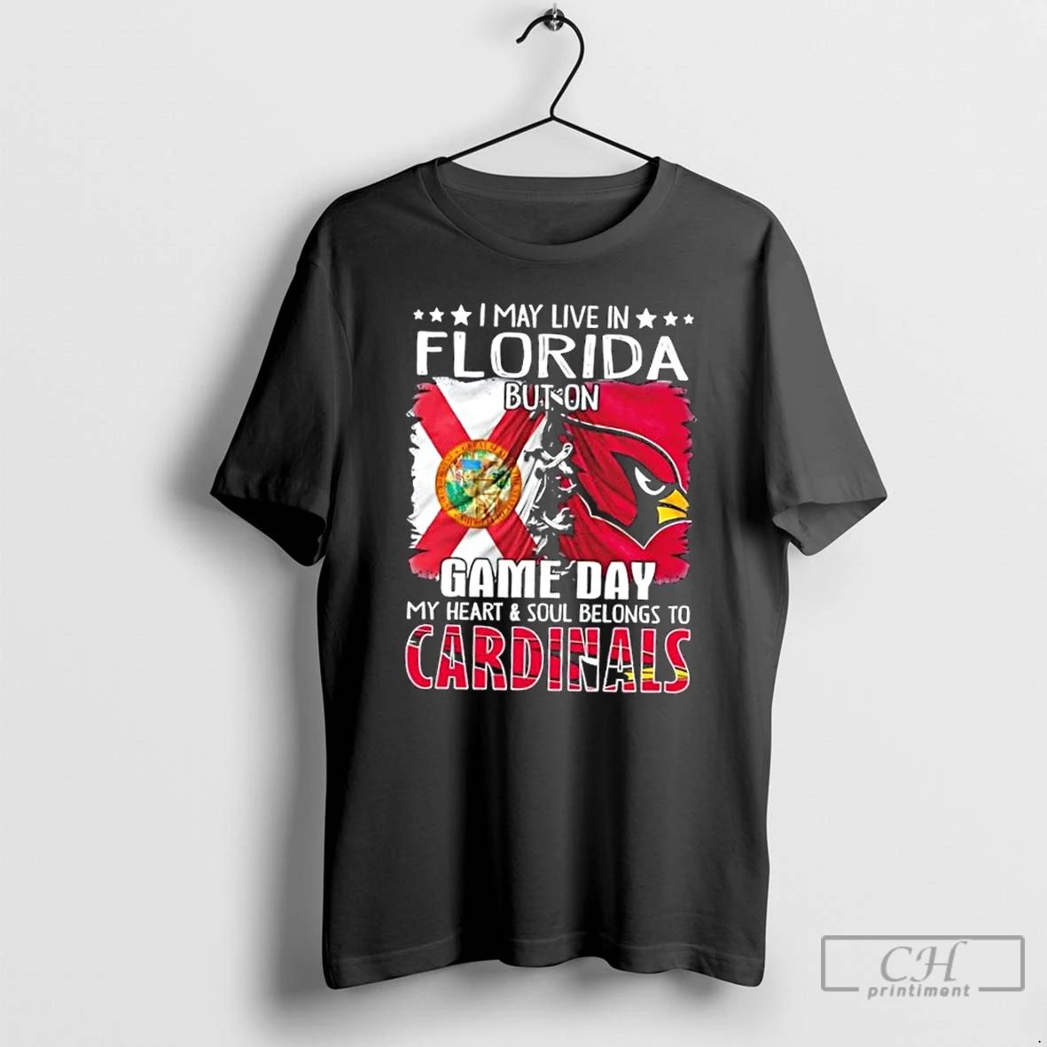 Premium I May Live In Florida But On Gameday My Heart And Soul Belongs To Unisex