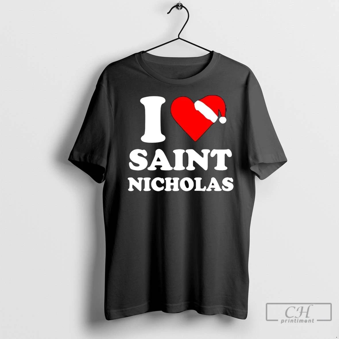 Premium Santa Claus I Love Saint Nicholas Christmas Unisex