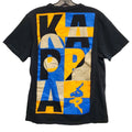KAPPA Shirt Adult Medium Black Multicolor Graphic Print Logo Trendy Casual Unisex